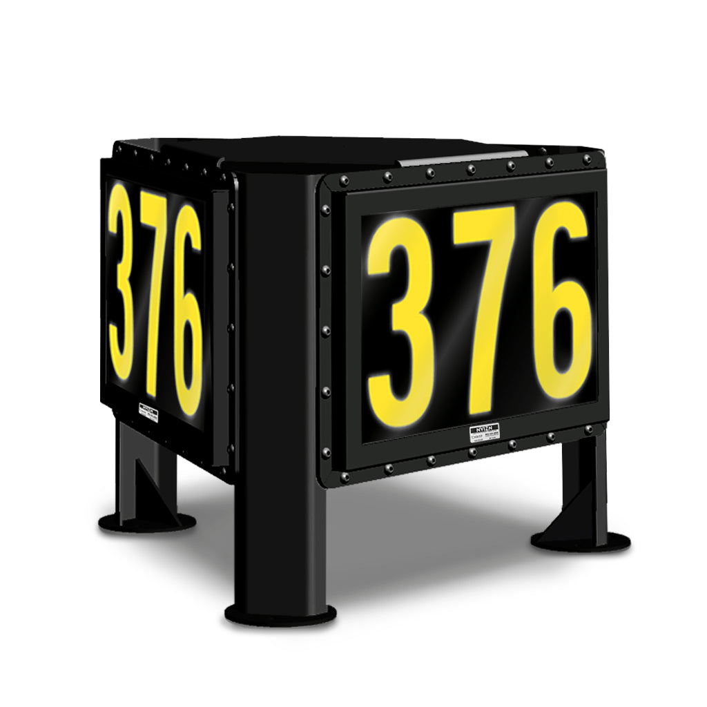 NVIZN 3 Sided, 3 Digit Numeric 12" Backlit Vehicle ID Display