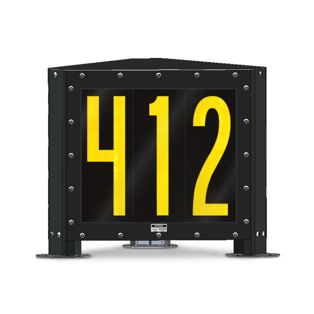 NVIZN 3 Sided, 3 Digit Numeric 16" Backlit Vehicle ID Display
