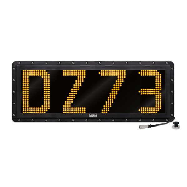 NVIZN 4 Character 12" Amber Programmable Vehicle ID Display