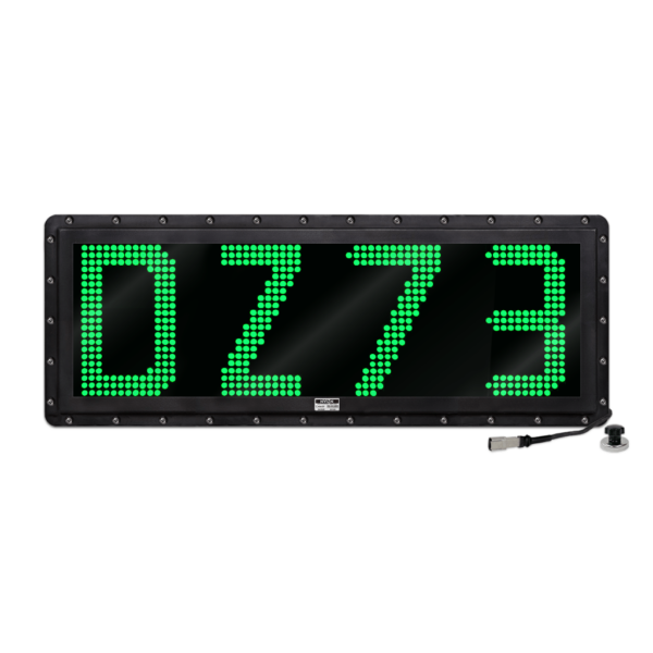 NVIZN 4 Character 12" Green Programmable Vehicle ID Display