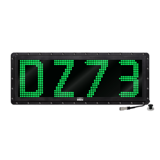 NVIZN 4 Character 12" Green Programmable Vehicle ID Display