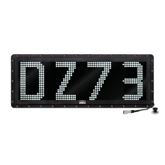 NVIZN 4 Character 12" White Programmable Vehicle ID Display