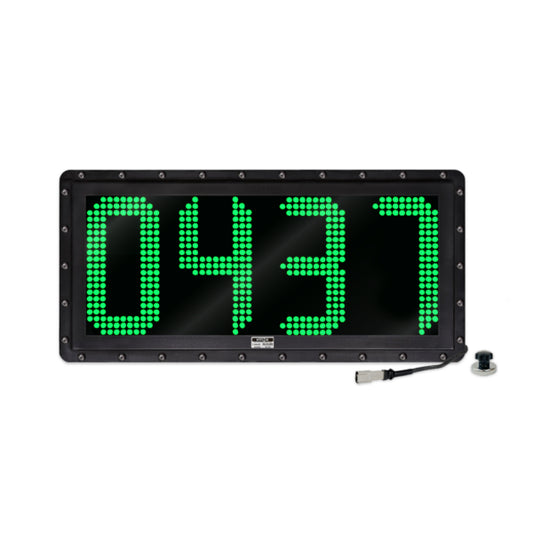 NVIZN 4 Digit Numeric 12" Green Programmable Vehicle ID Display with Communication Option