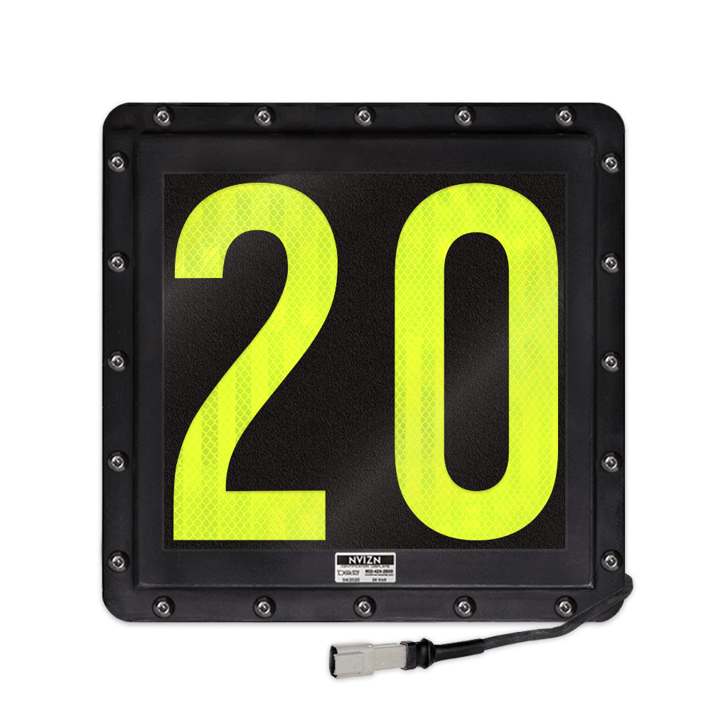 NVIZN 2 Digit Numeric 12" Led Backlit Vehicle ID Display
