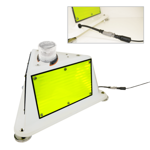 NVIZN 3 Sided Heavy Duty Plastic Vehicle ID with Blue Strobe