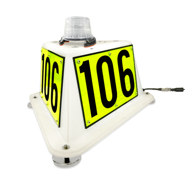 NVIZN 3 Sided Heavy Duty Plastic Vehicle ID with Green Strobe