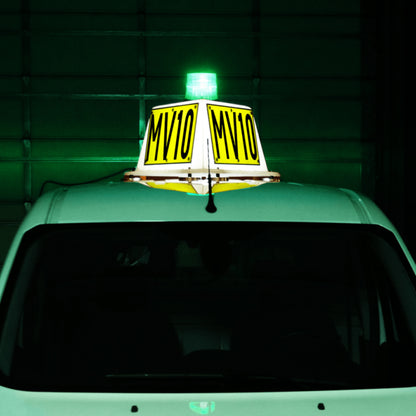 NVIZN 3 Sided Heavy Duty Plastic Vehicle ID with Green Strobe