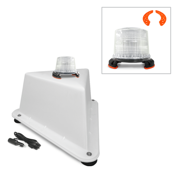 NVIZN 3 Sided Heavy Duty Plastic Vehicle Id with Green Strobe
