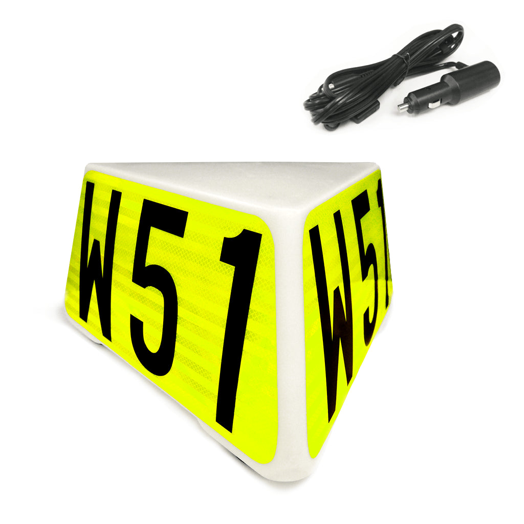 NVIZN 3 Sided Heavy Duty Plastic Vehicle Id - Powered
