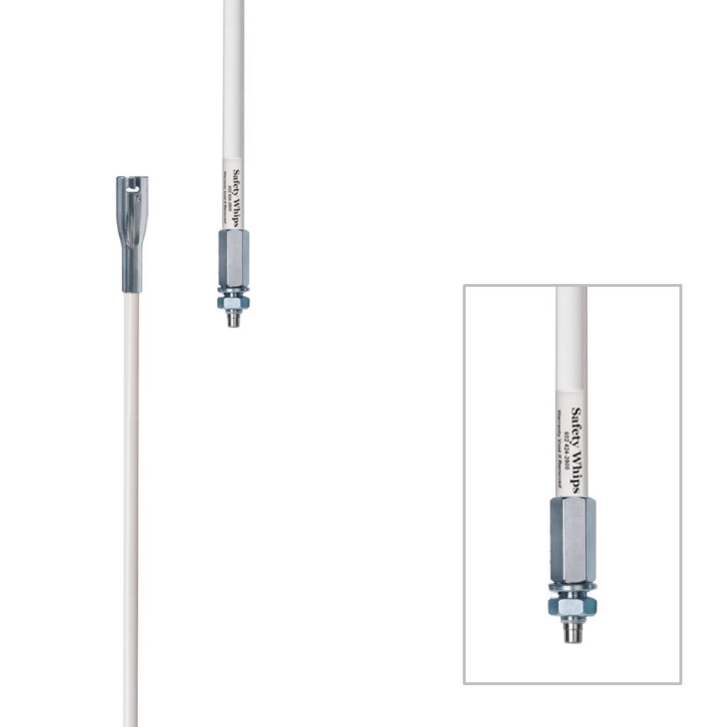 SafetyWhips 1', 1 Piece, Powered, Threaded, Heavy Duty Whip