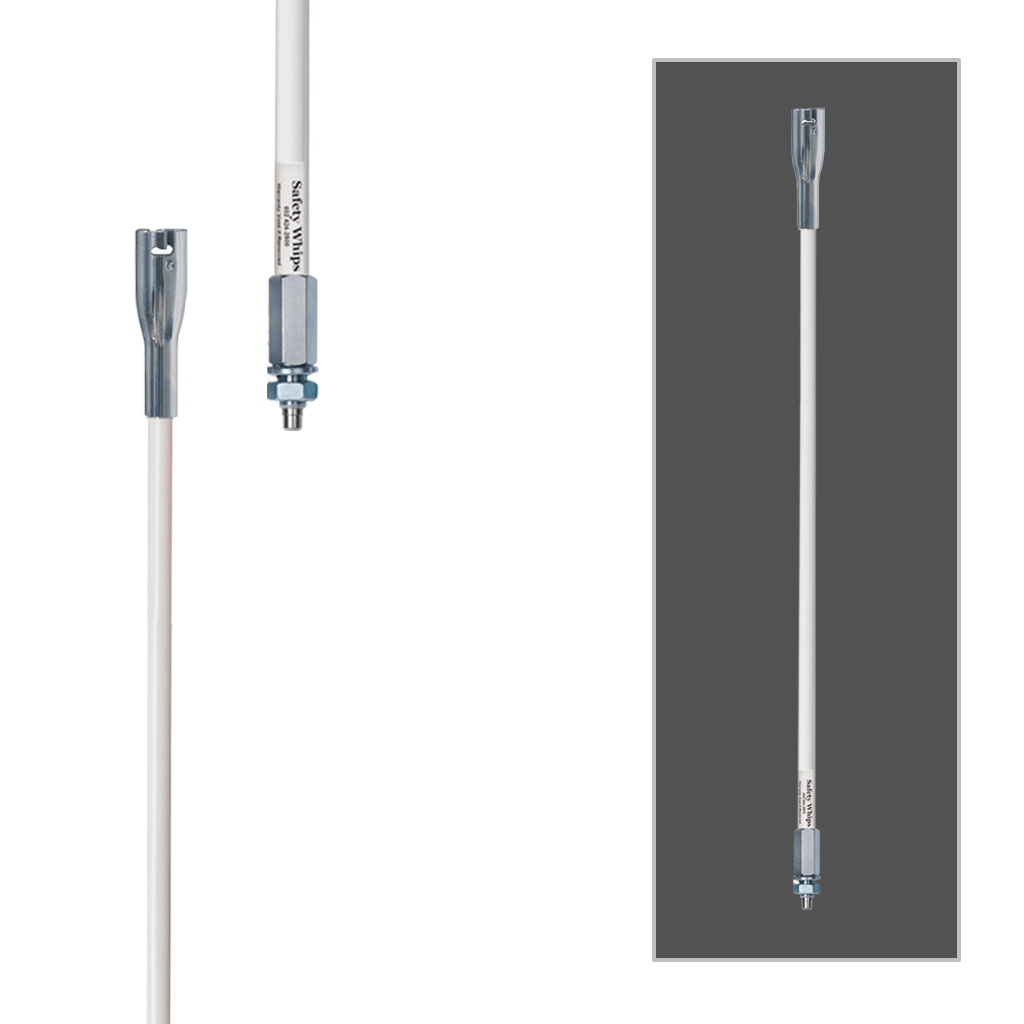 SafetyWhips 3', 1 Piece, Powered, Threaded, Heavy Duty Whip