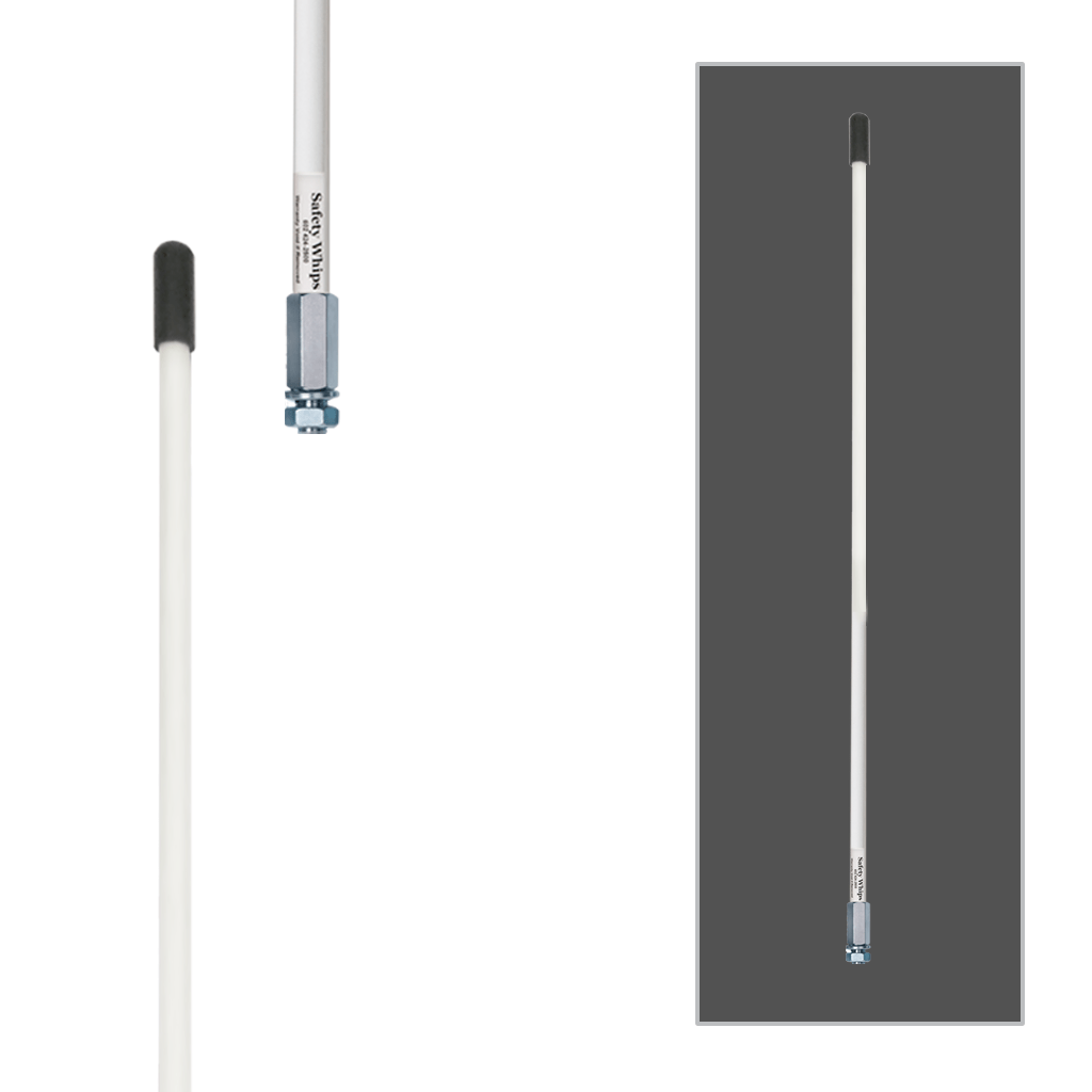 SafetyWhips 6', 1 Piece, Non-Powered, Threaded, Heavy Duty Whip
