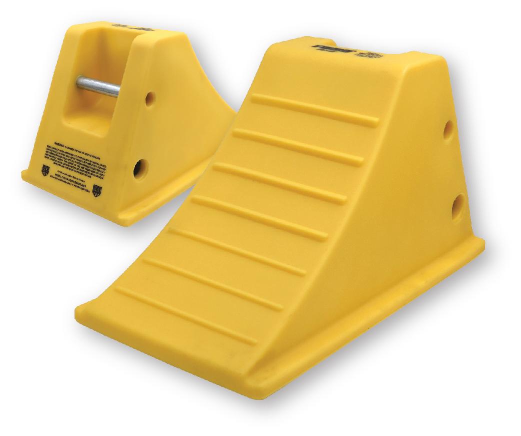 TORO 75-Ton Polyurethane Wheel Chock, 75 Ton Max Payload Capacity, Fits 36 to 46" Tire Diameter. (Single)
